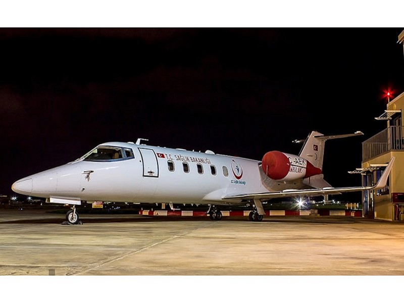 Our Learjet 60 XR on the way Home